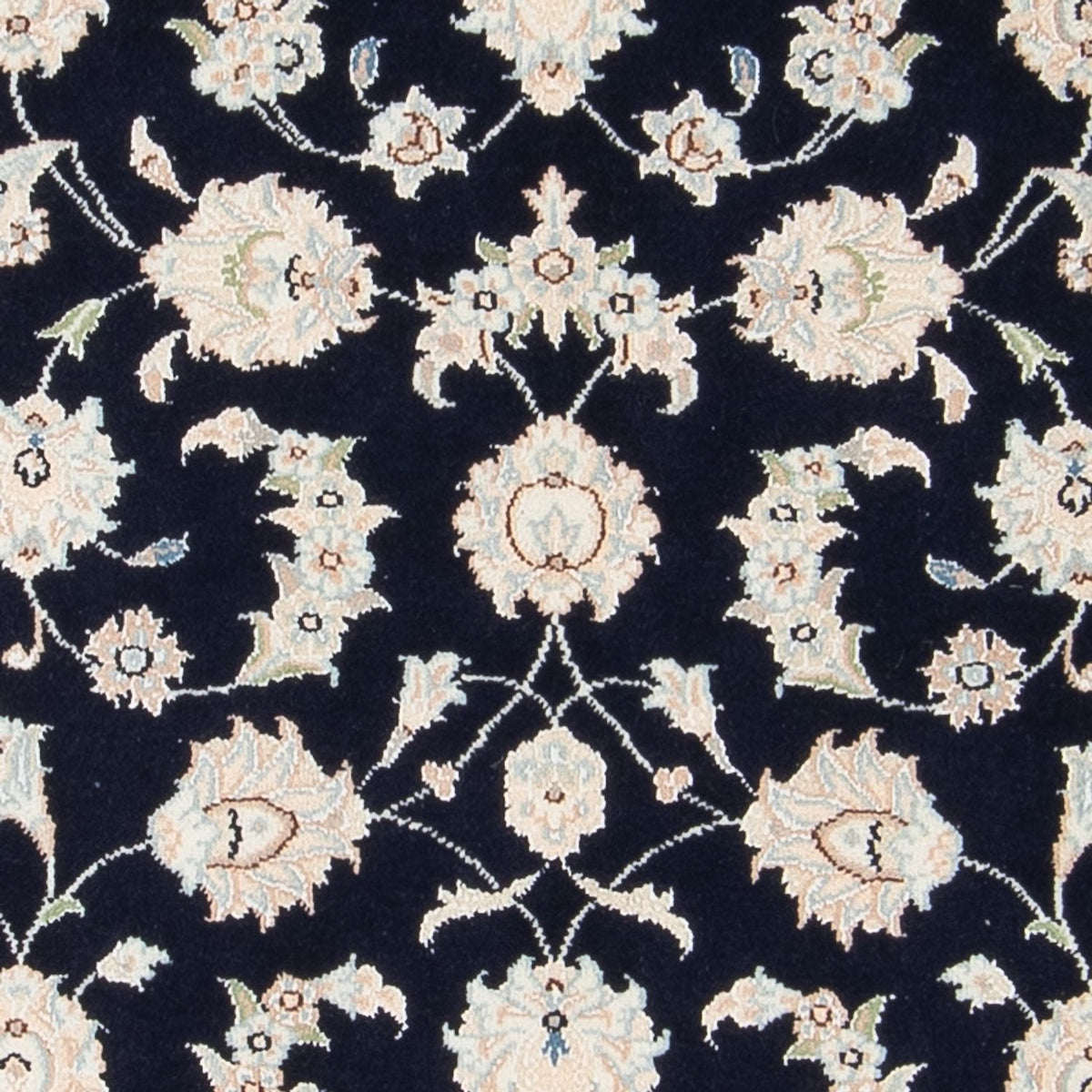 Tapis persan - Nain - Premium - 138 x 75 cm - bleu foncé