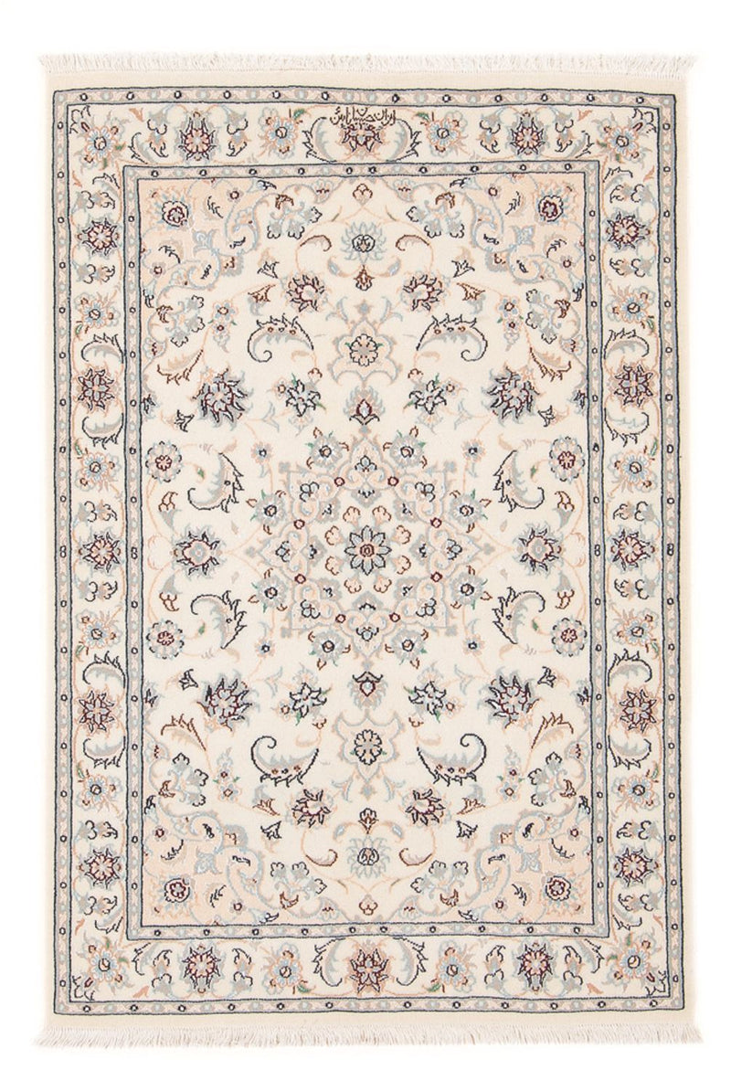 Tapis persan - Nain - Premium - 117 x 78 cm - crème