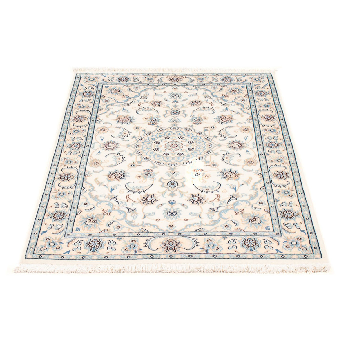 Tapis persan - Nain - Premium - 117 x 80 cm - crème