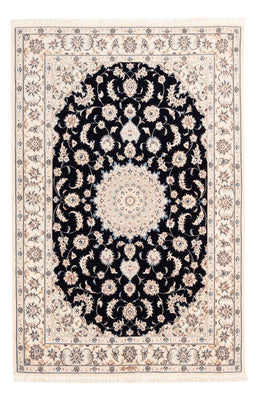 Tapis persan - Nain - Premium - 175 x 117 cm - bleu foncé