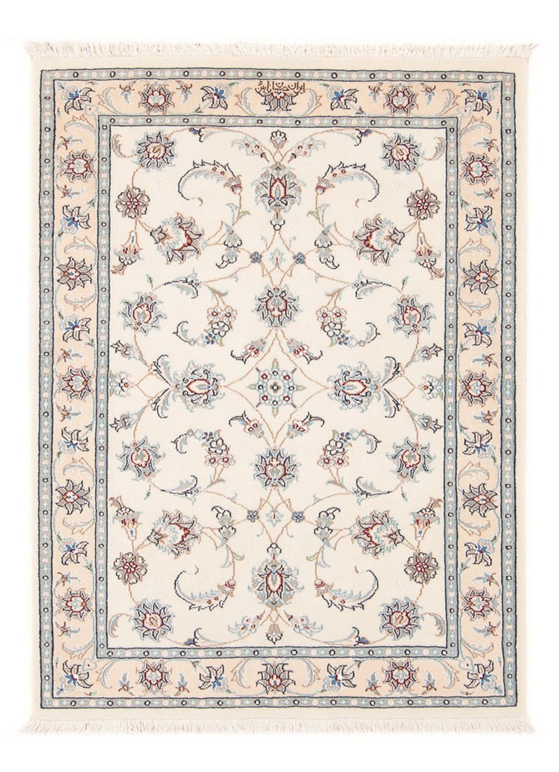 Tapis persan - Nain - Premium - 118 x 80 cm - crème