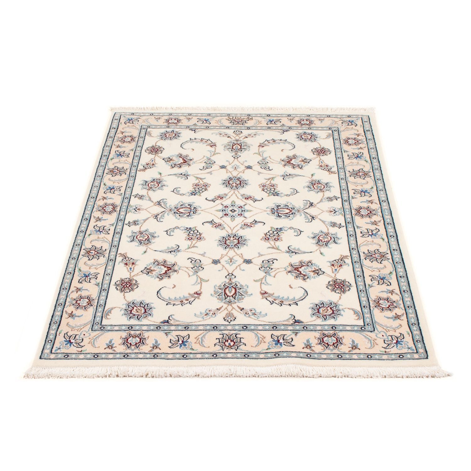 Tapis persan - Nain - Premium - 118 x 80 cm - crème