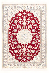 Tapis persan - Nain - Royal - 156 x 107 cm - rouge