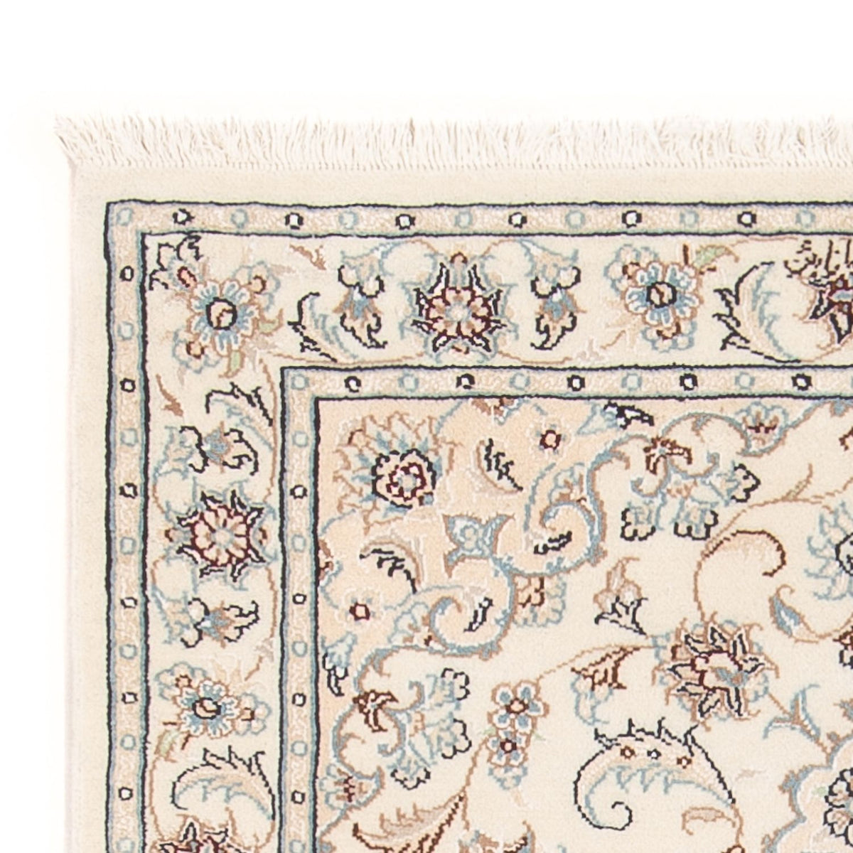 Tapis persan - Nain - Premium - 119 x 79 cm - crème