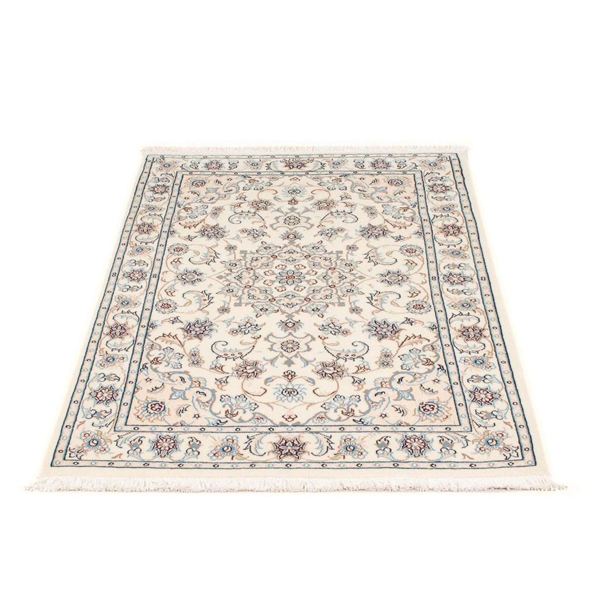 Tapis persan - Nain - Premium - 119 x 79 cm - crème