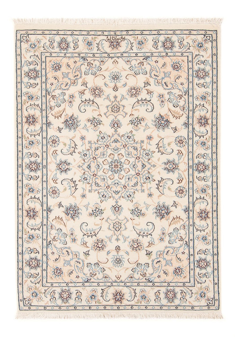 Tapis persan - Nain - Premium - 117 x 80 cm - crème
