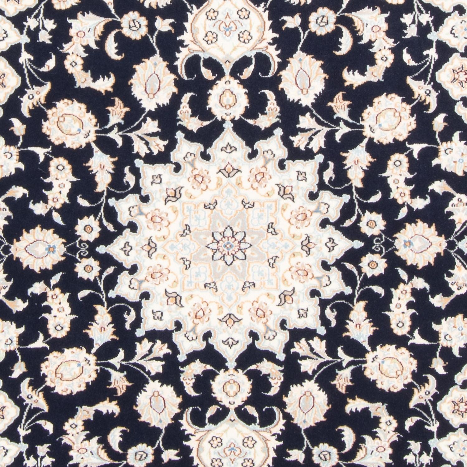 Tapis persan - Nain - Royal - 173 x 118 cm - bleu foncé