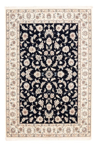 Tapis persan - Nain - Premium - 182 x 121 cm - bleu foncé