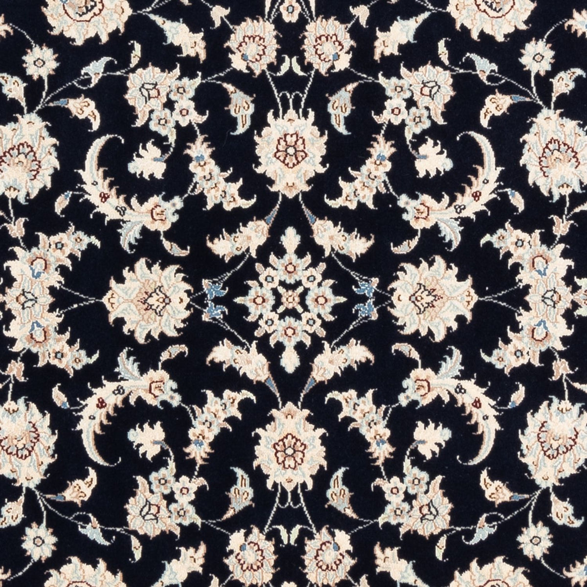 Tapis persan - Nain - Premium - 182 x 121 cm - bleu foncé