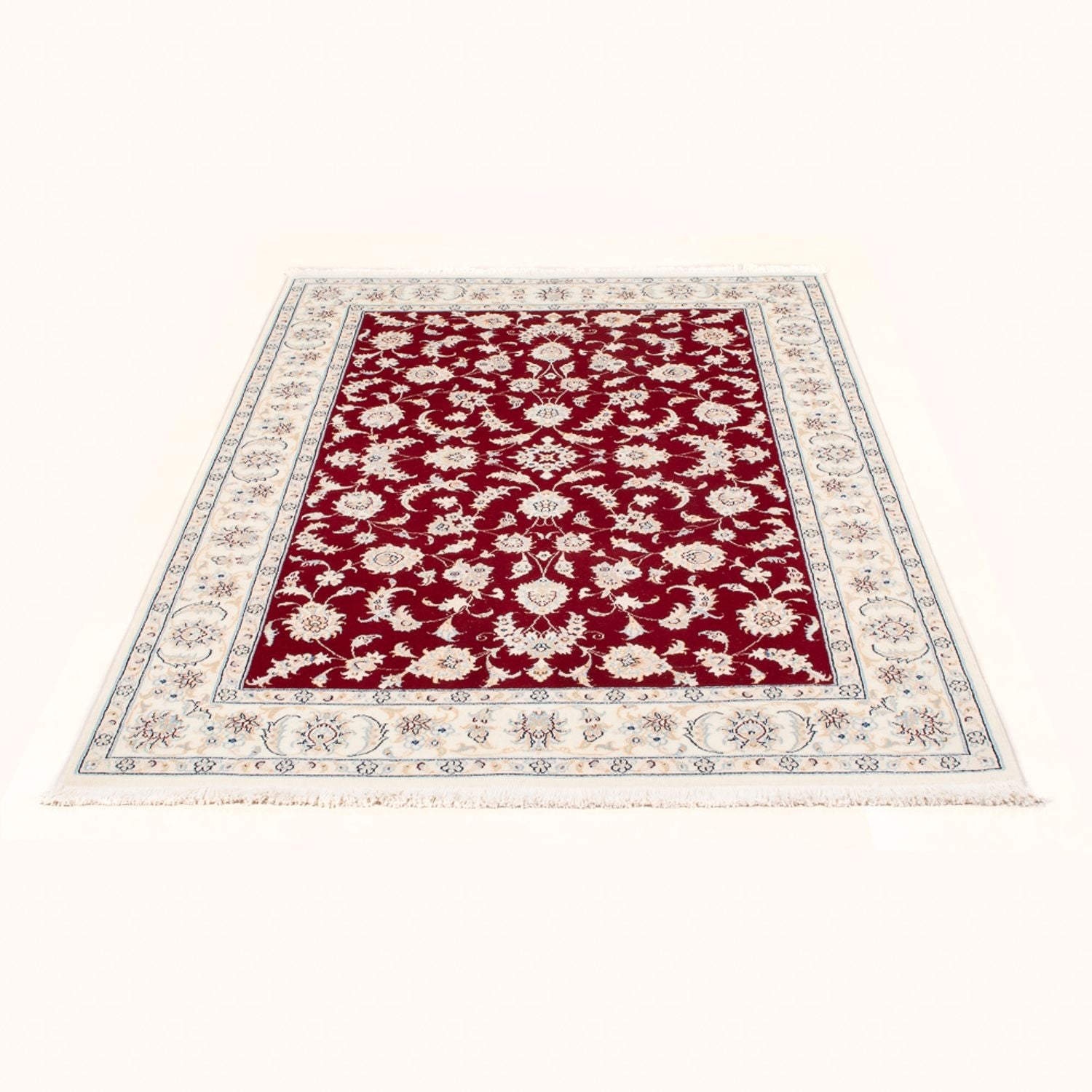 Tapis persan - Nain - Royal - 174 x 119 cm - rouge