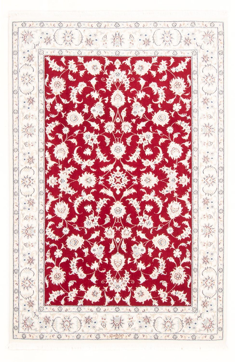 Tapis persan - Nain - Royal - 177 x 120 cm - rouge