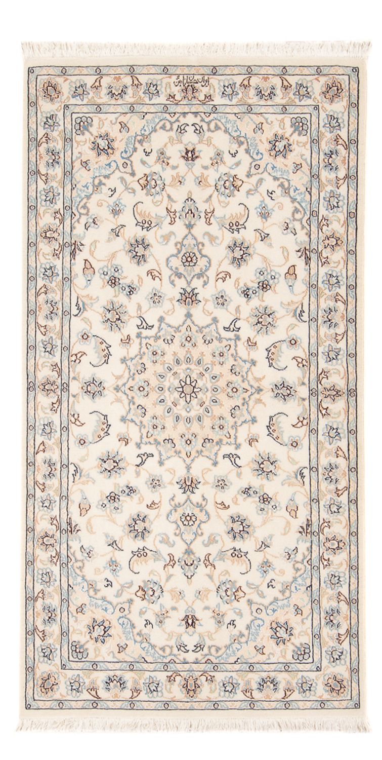 Tapis persan - Nain - Premium - 135 x 74 cm - crème