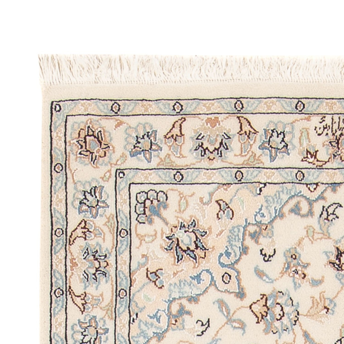 Tapis persan - Nain - Premium - 135 x 74 cm - crème