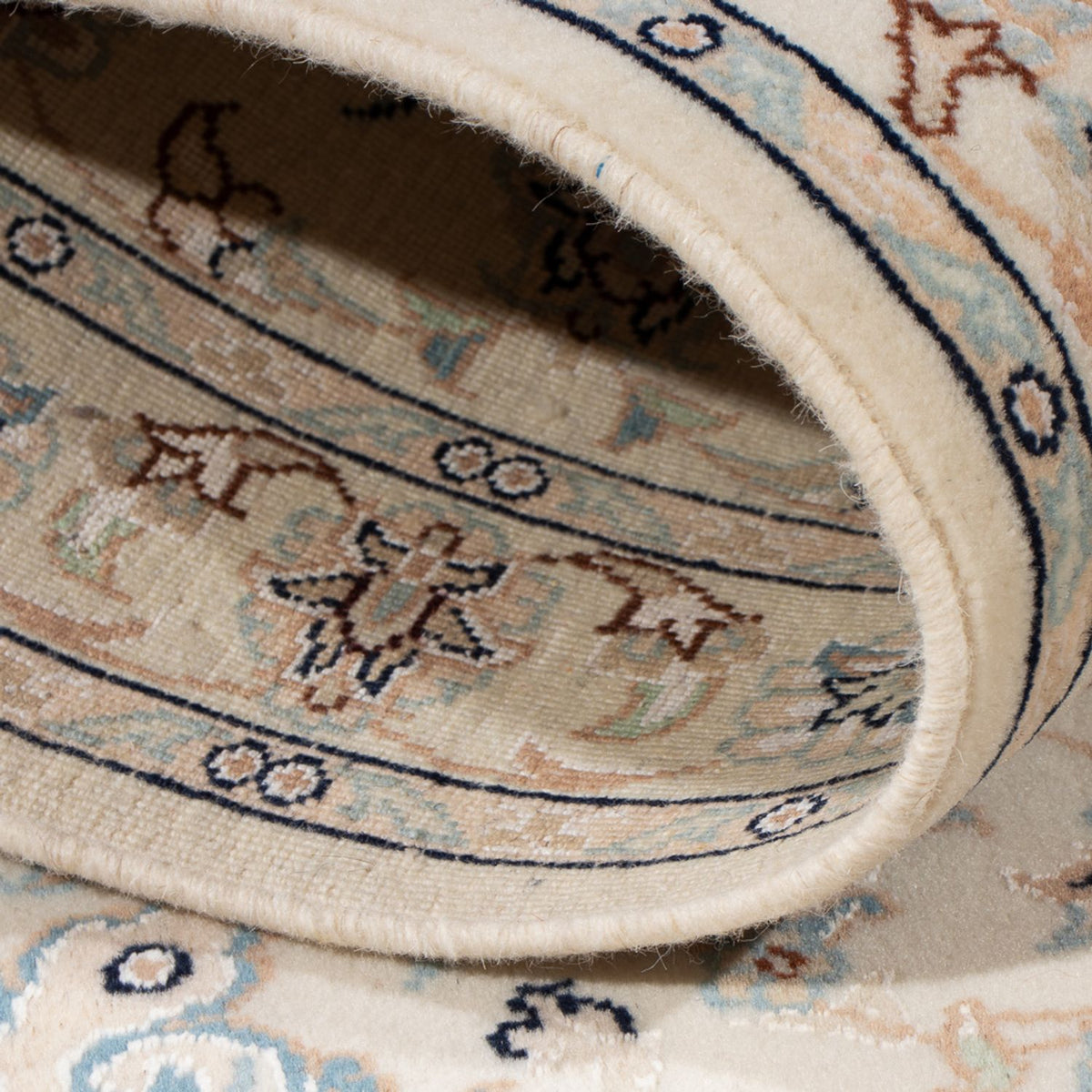 Tapis persan - Nain - Premium - 135 x 74 cm - crème