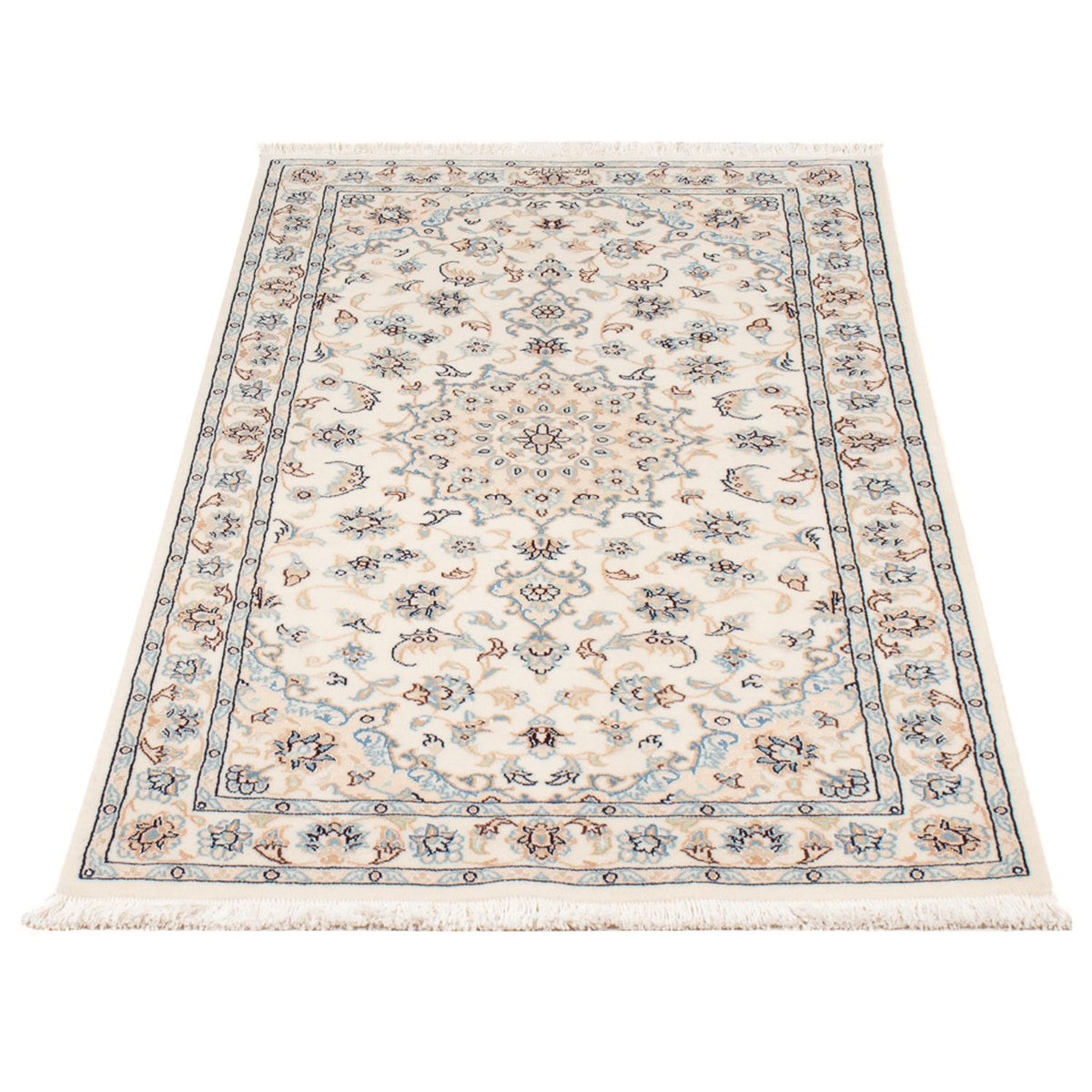 Tapis persan - Nain - Premium - 135 x 74 cm - crème