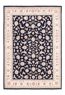 Tapis persan - Tabriz - 200 x 147 cm - bleu foncé