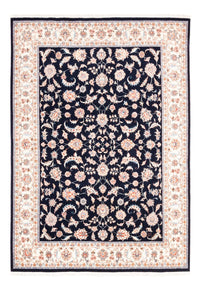 Tapis persan - Tabriz - 200 x 147 cm - bleu foncé