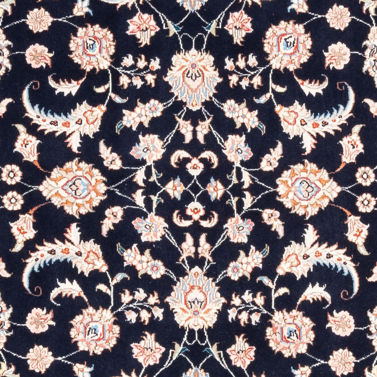 Tapis persan - Tabriz - 200 x 147 cm - bleu foncé