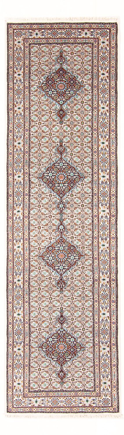 Tapis de couloir Tapis persan - Classique - 298 x 77 cm - crème