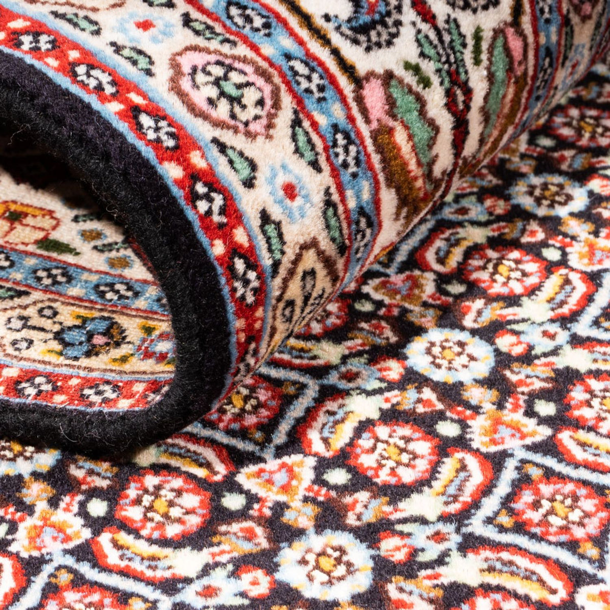 Tapis persan - Classique - 192 x 144 cm - bleu foncé