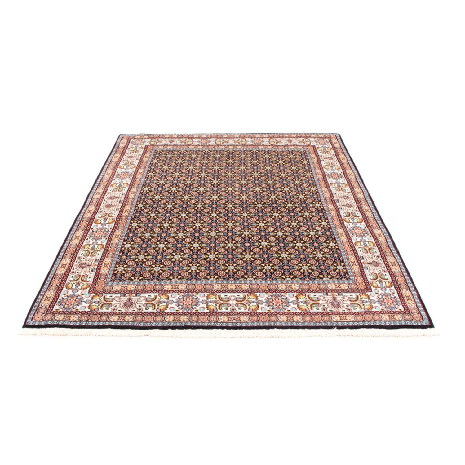 Tapis persan - Classique - 198 x 141 cm - bleu foncé