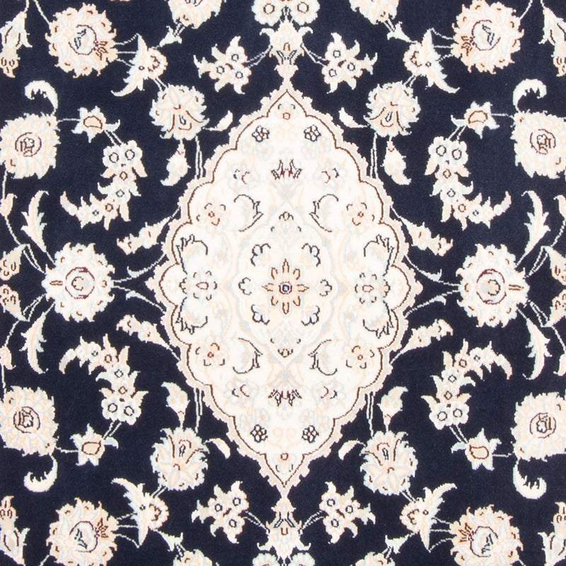 Tapis persan - Nain - Royal - 155 x 105 cm - bleu foncé