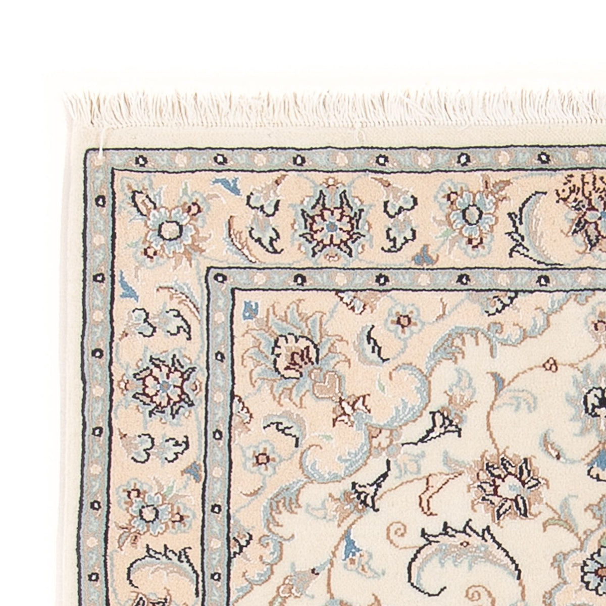 Tapis persan - Nain - Premium - 117 x 80 cm - crème