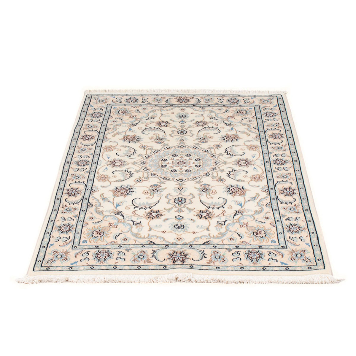 Tapis persan - Nain - Premium - 117 x 80 cm - crème
