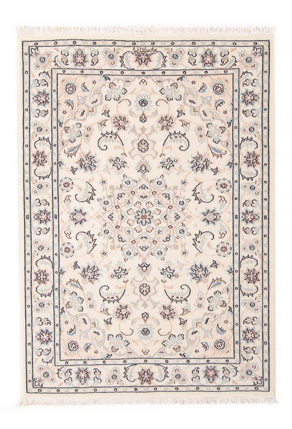 Tapis persan - Nain - Premium - 119 x 80 cm - crème
