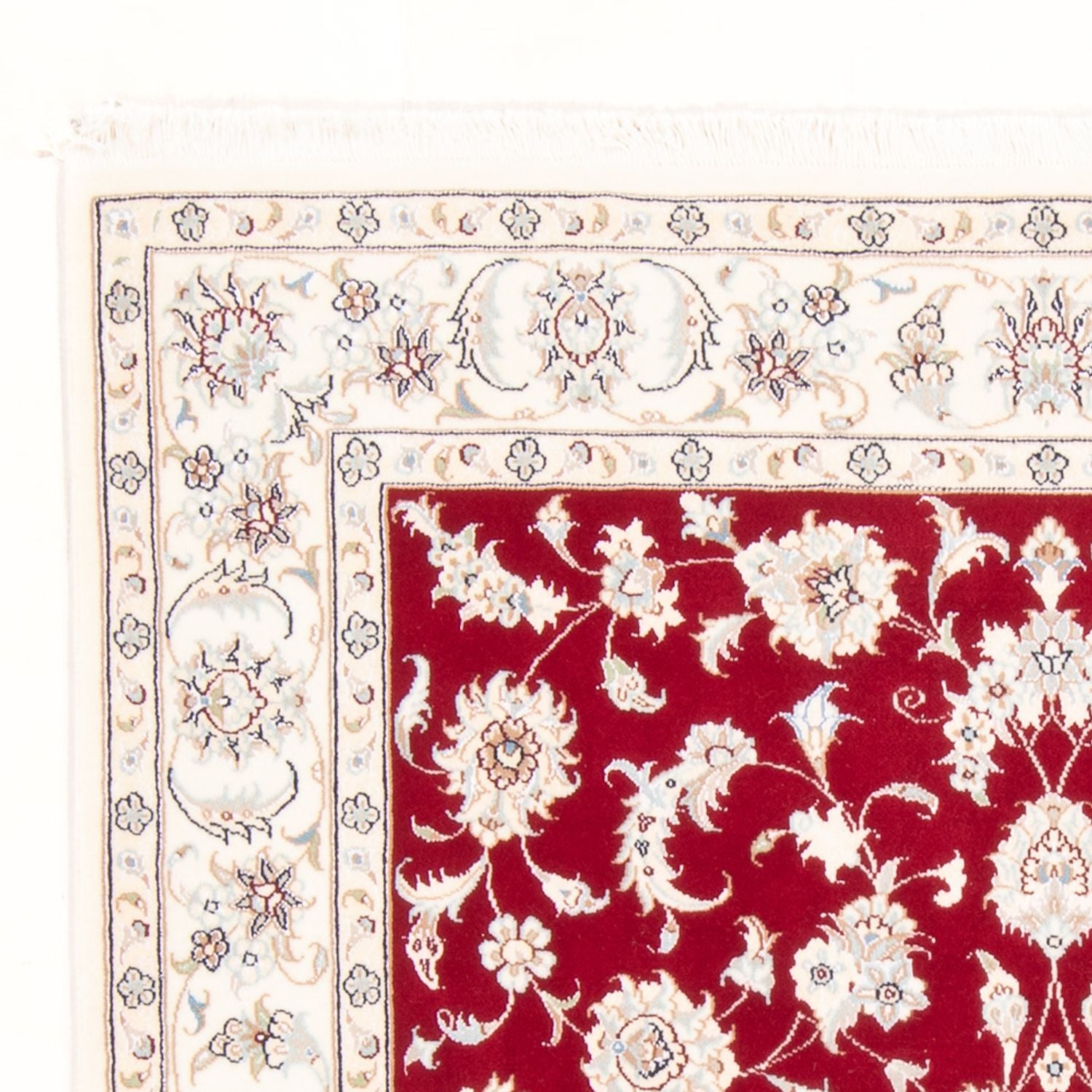 Tapis persan - Nain - Royal - 178 x 120 cm - rouge