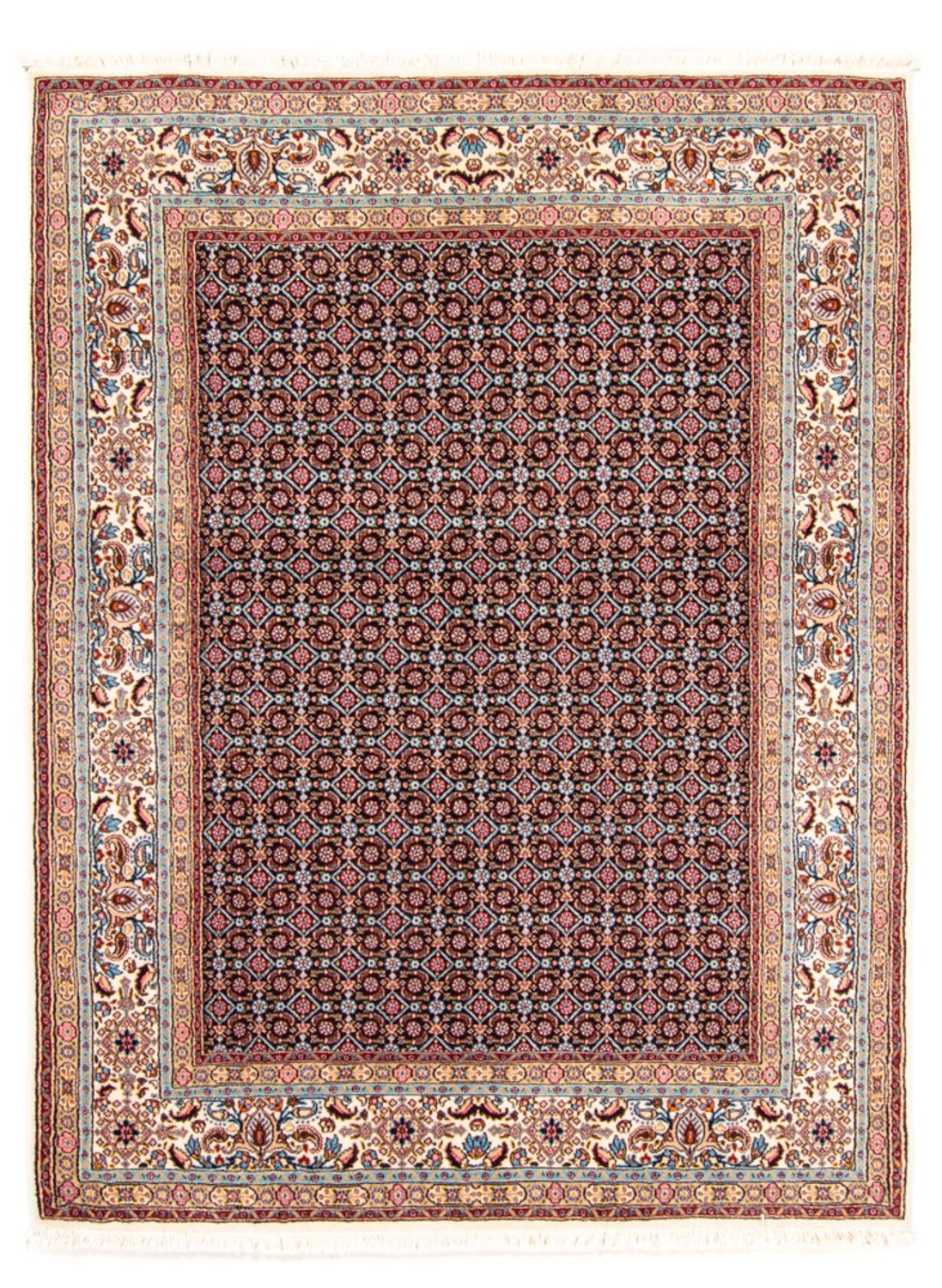 Tapis persan - Classique - 195 x 145 cm - bleu foncé