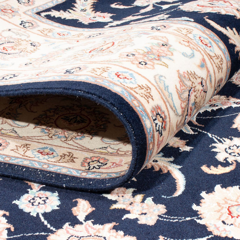 Tapis persan - Tabriz - Royal - 234 x 167 cm - bleu foncé
