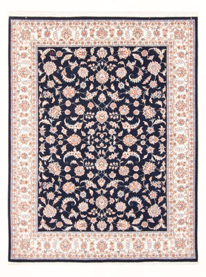 Tapis persan - Tabriz - Royal - 196 x 150 cm - bleu foncé