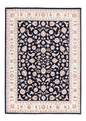 Tapis persan - Tabriz - 201 x 150 cm - bleu foncé