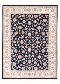 Tapis persan - Tabriz - Royal - 201 x 150 cm - bleu foncé