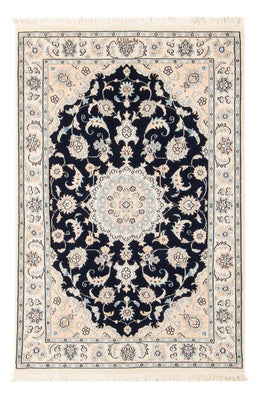 Tapis persan - Nain - Premium - 120 x 81 cm - bleu foncé