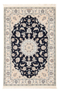 Tapis persan - Nain - Premium - 120 x 81 cm - bleu foncé