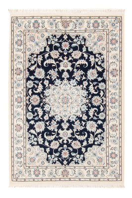 Tapis persan - Nain - Premium - 117 x 80 cm - bleu foncé