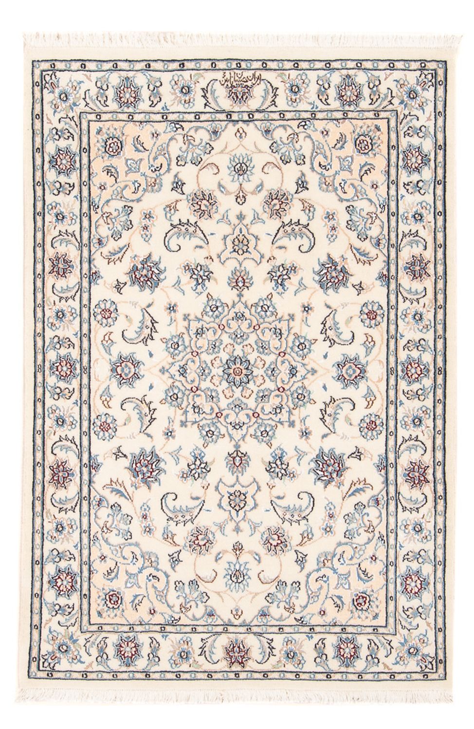 Tapis persan - Nain - Premium - 121 x 82 cm - crème
