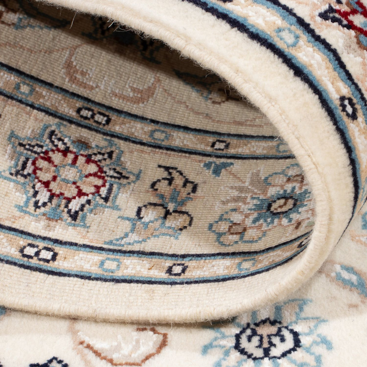 Tapis persan - Nain - Premium - 121 x 82 cm - crème