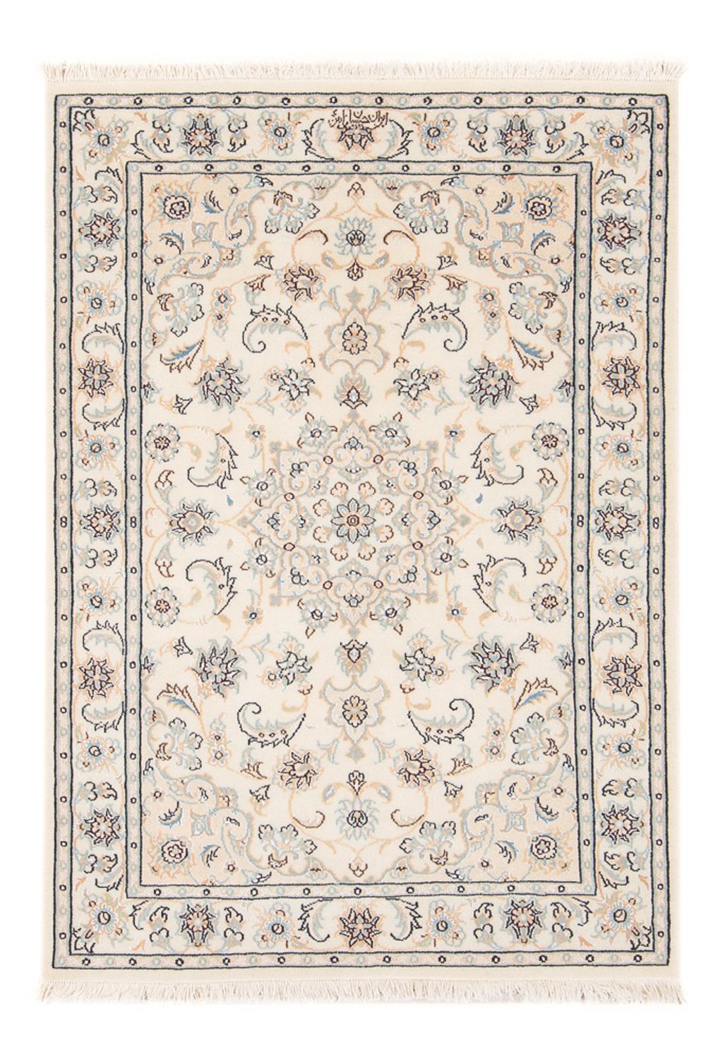 Tapis persan - Nain - Premium - 118 x 81 cm - crème