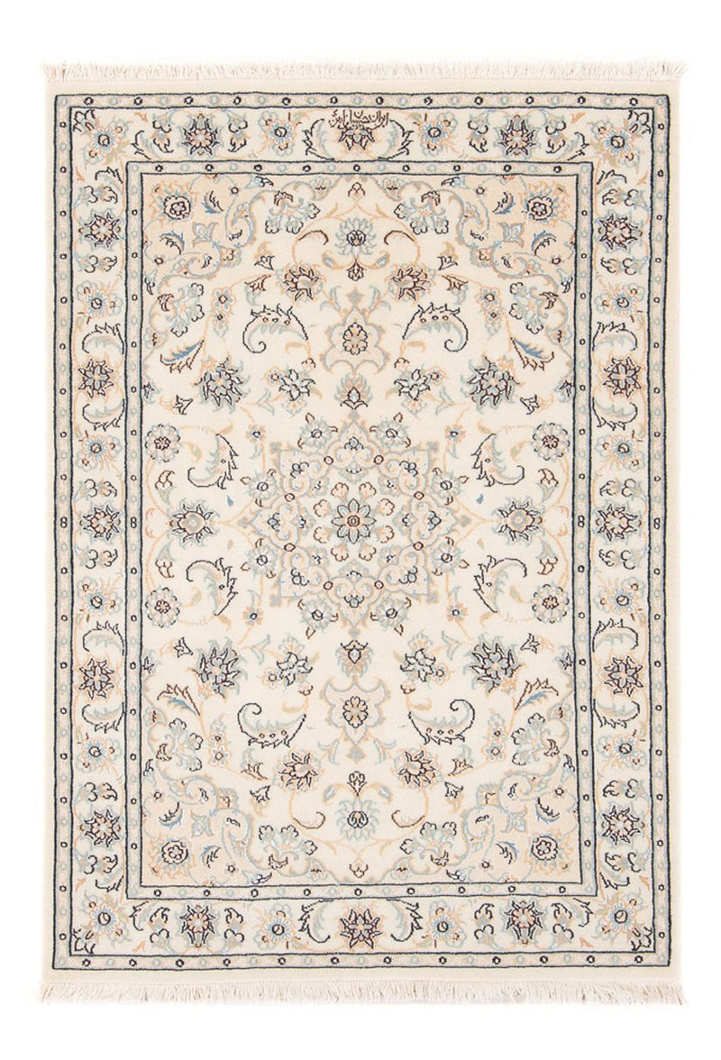 Tapis persan - Nain - Premium - 118 x 81 cm - crème