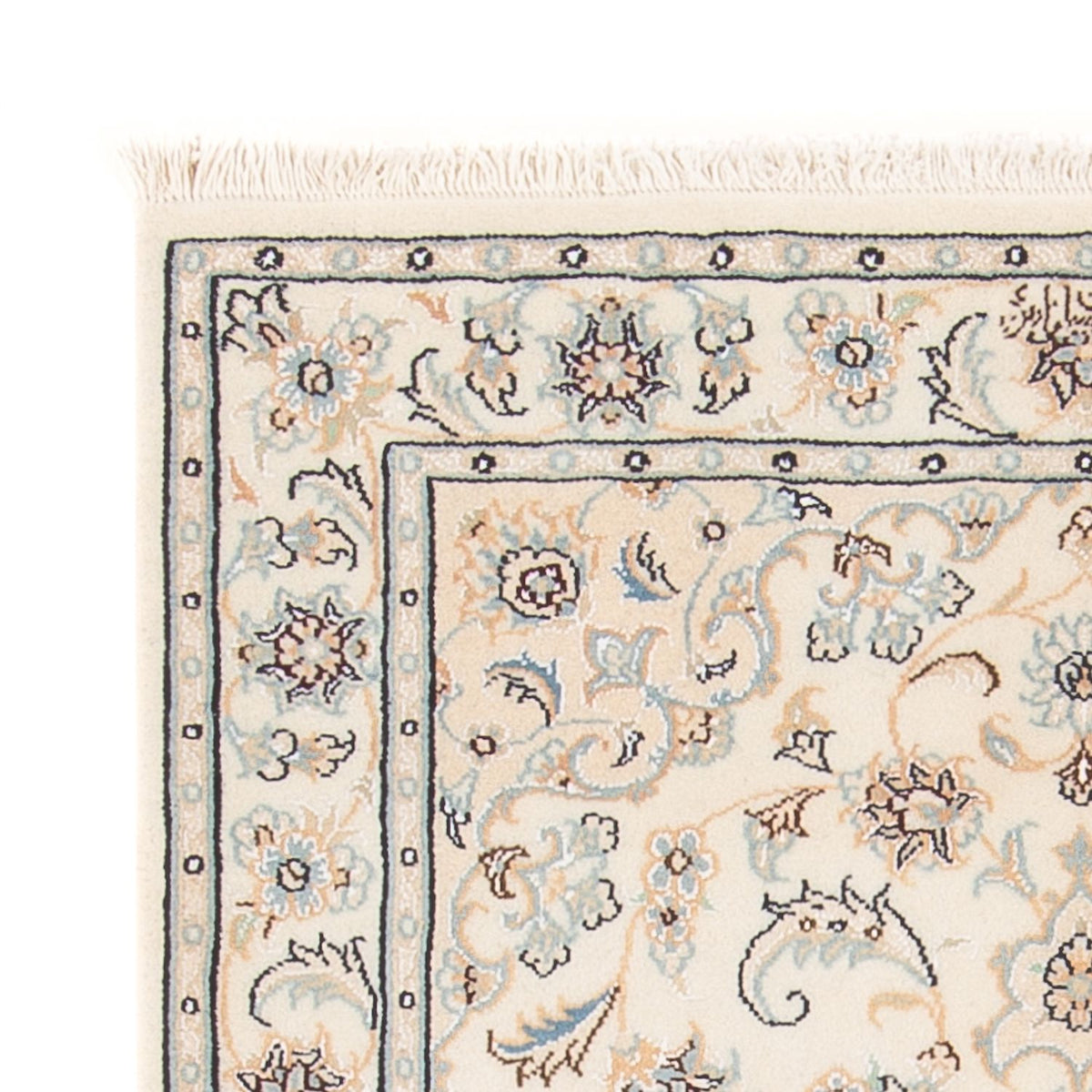 Tapis persan - Nain - Premium - 118 x 81 cm - crème