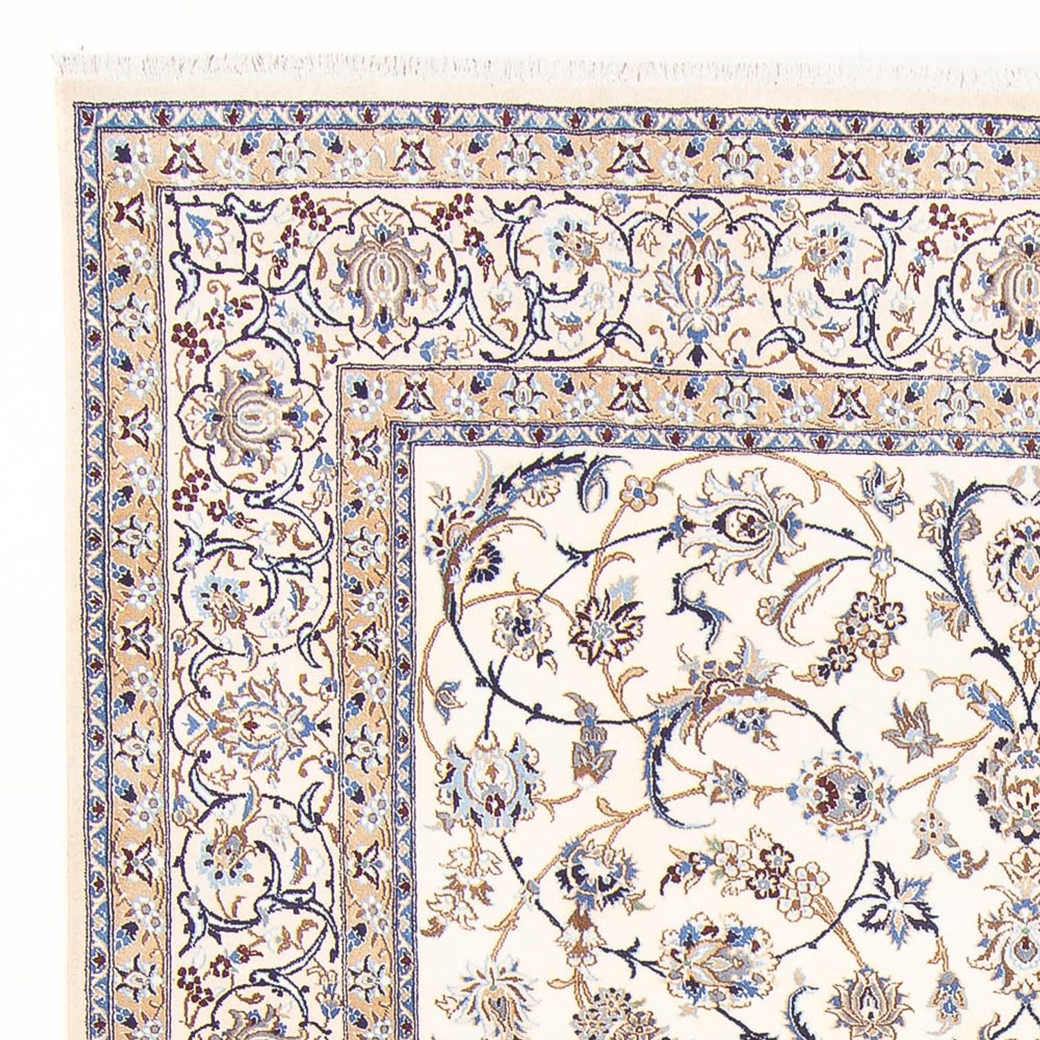Tapis persan - Nain - Royal - 278 x 200 cm - crème