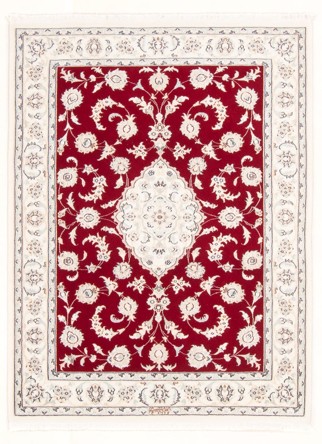 Tapis persan - Nain - Royal - 152 x 107 cm - rouge