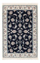 Tapis persan - Nain - Premium - 121 x 78 cm - bleu foncé