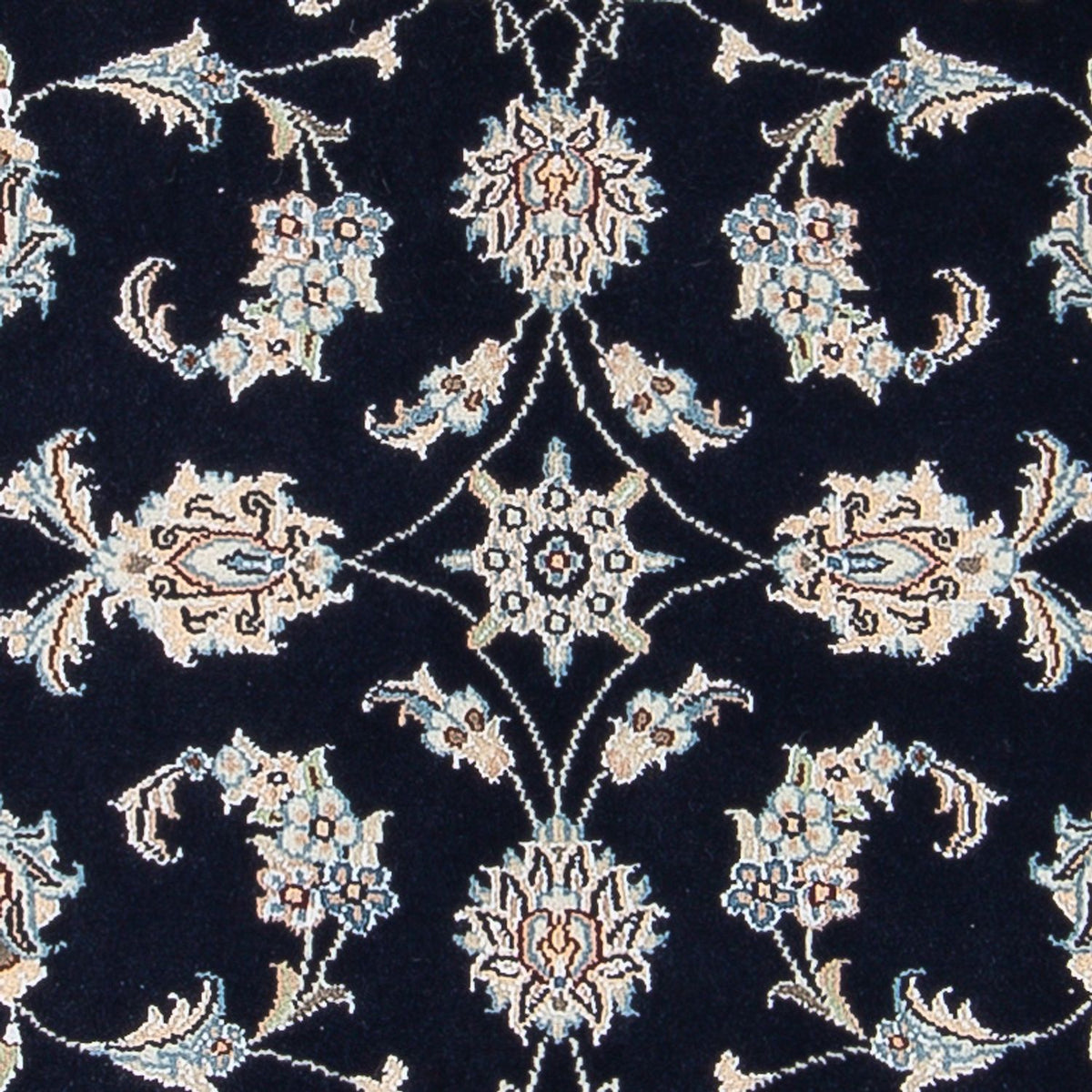 Tapis persan - Nain - Premium - 121 x 78 cm - bleu foncé
