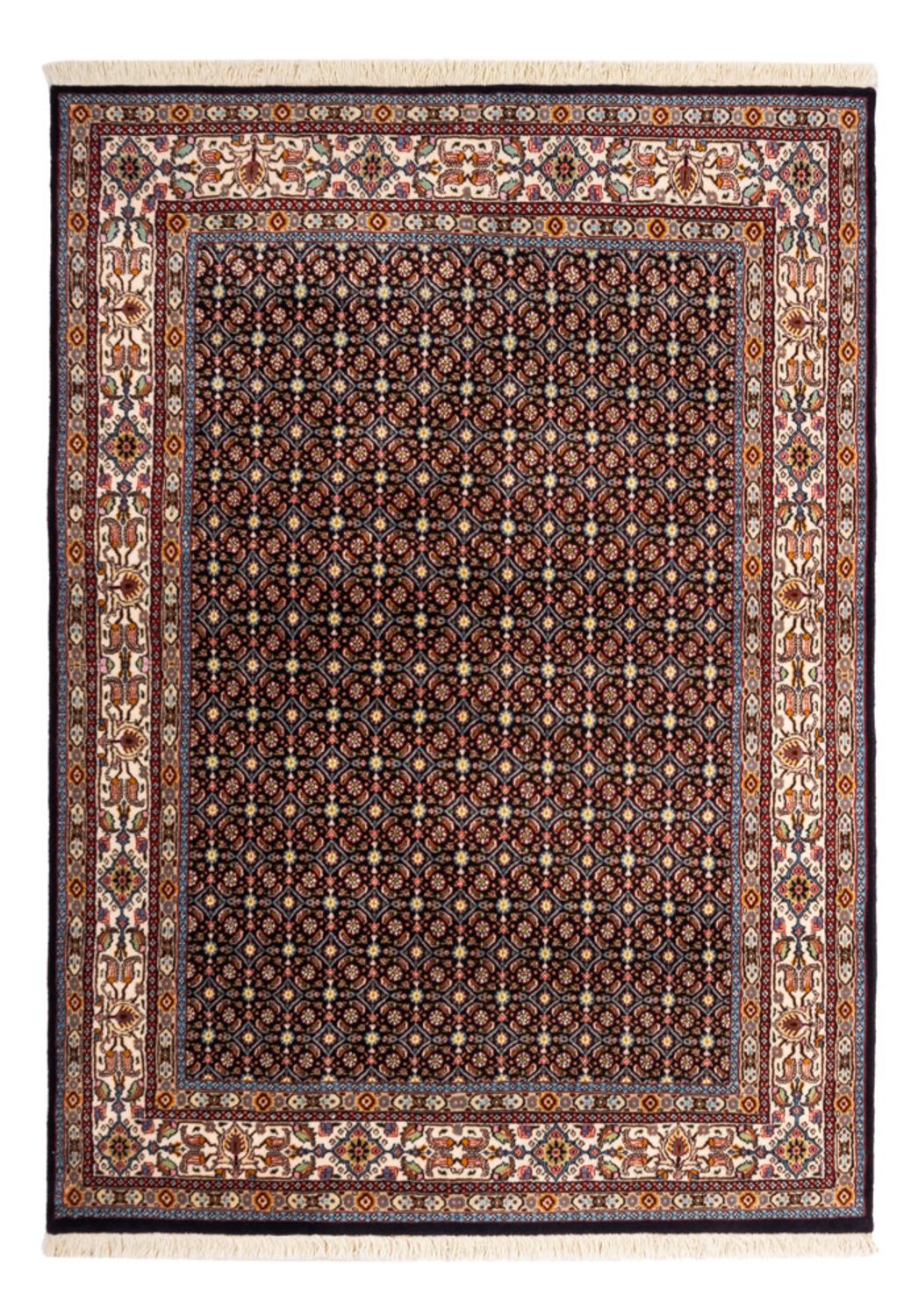 Tapis persan - Classique - 188 x 139 cm - bleu foncé