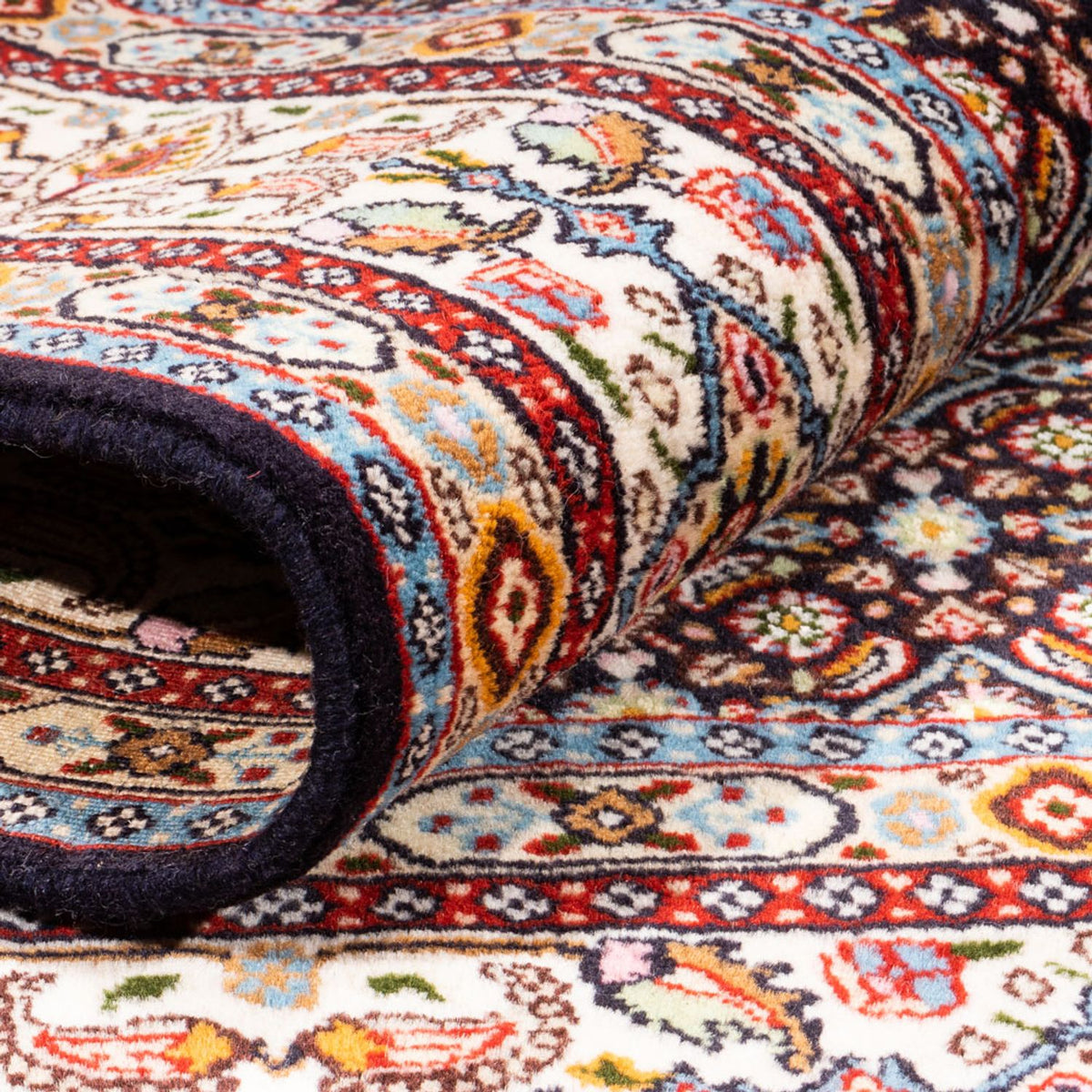 Tapis persan - Classique - 188 x 139 cm - bleu foncé