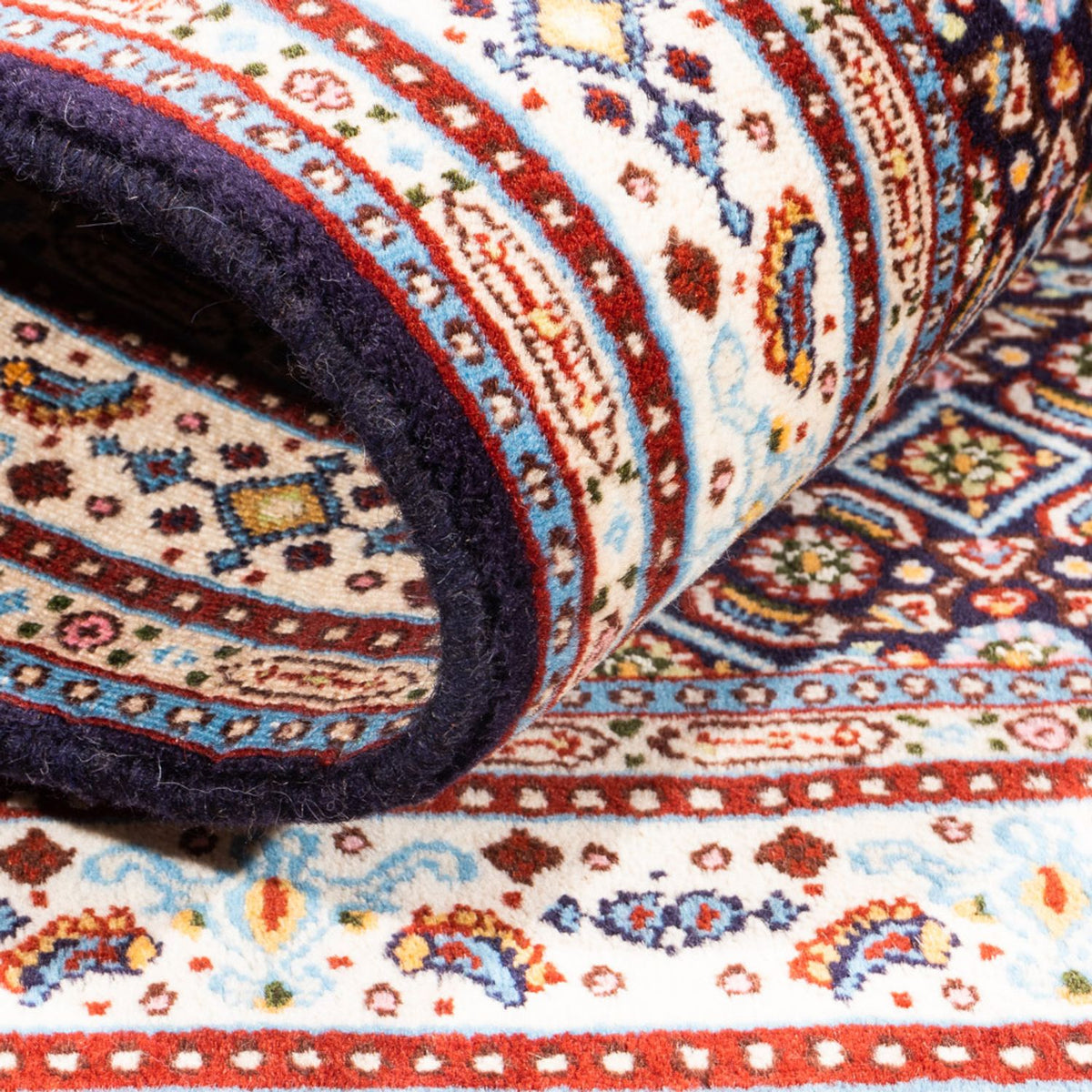 Tapis persan - Classique - 120 x 80 cm - bleu foncé